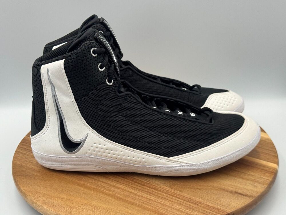 NIKE Men's Inflict 4 Wrestling HM9674-001 Shoes Black White Size 10 NEW!